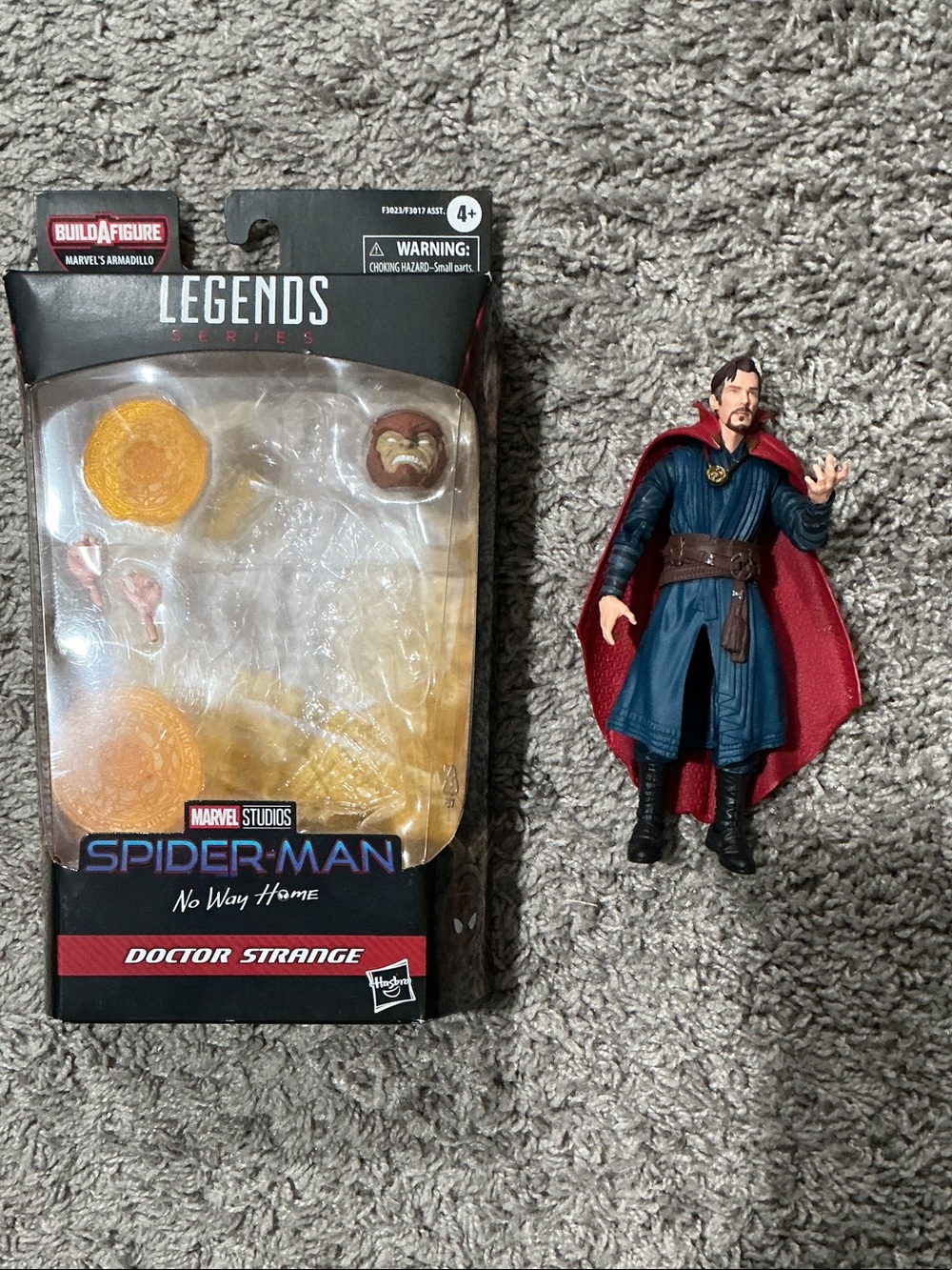 Hasbro Marvel Legends Doctor Strange Action Figure - Red Cape, Blue Outfit